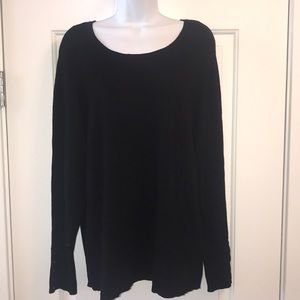 **SOLD** NWT Black crew neck sweater with gold accents